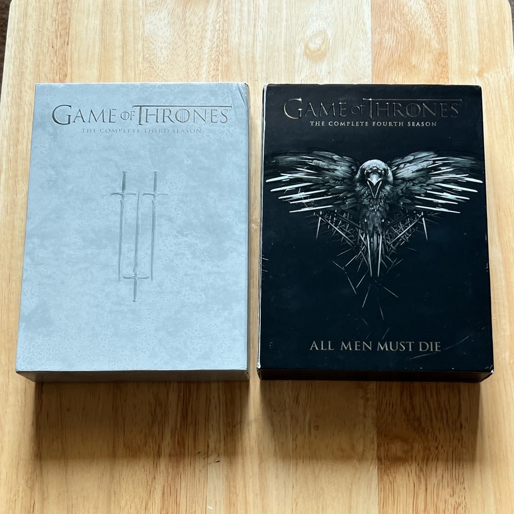 HBO Game of Thrones Complete Seasons 3 & 4 DVD Box Sets